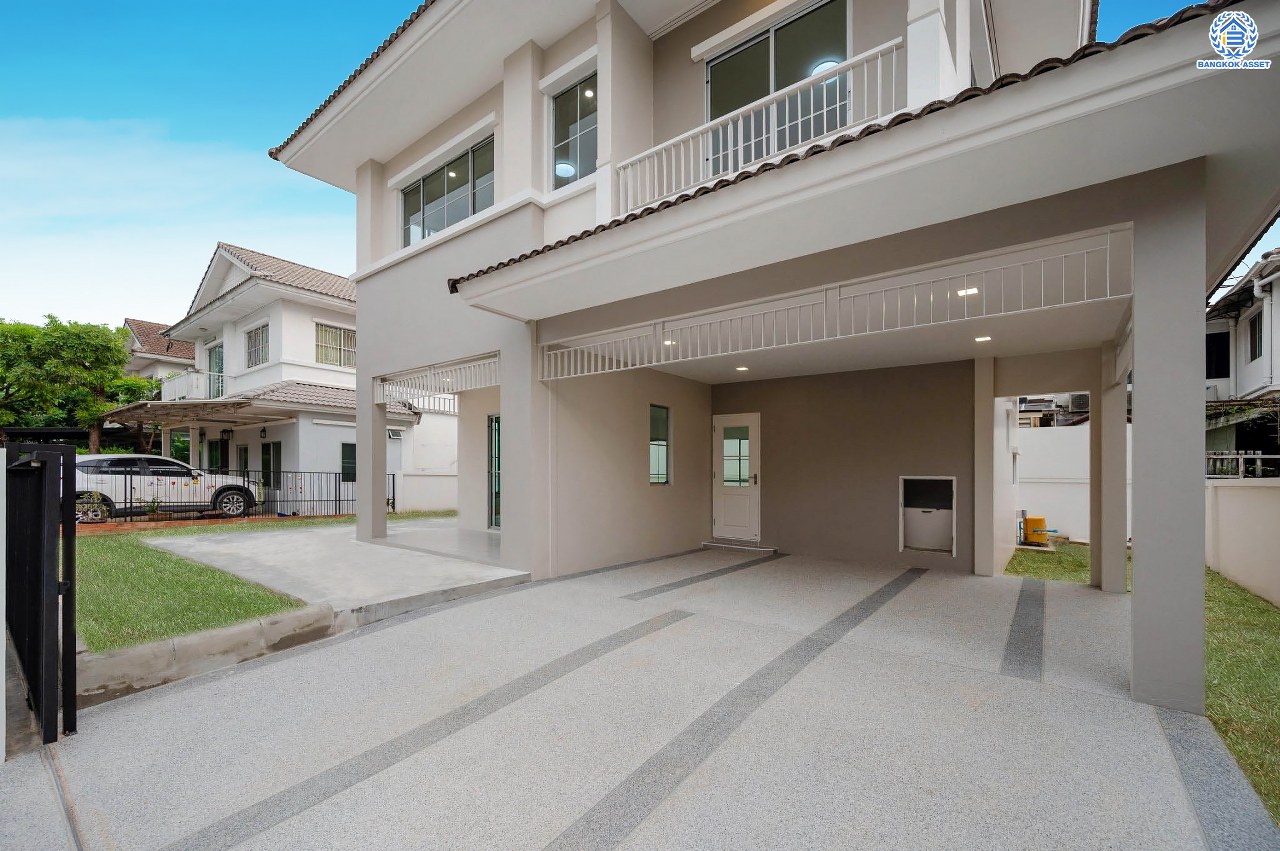 บ้านมือสองตกแต่งใหม่ คุณภาพแบรนด์ LH โครงการ ชัยพฤกษ์ ราชพฤกษ์-แจ้งวัฒนะ เนื้อที่ 66 ตร.ว. ฟังก์ชัน 3 ห้องนอน 3 ห้องน้ำ 2 ที่จอดรถ ภายในตกแต่งหรูหรา บนทำเลติดถนนราชพฤกษ์ เชื่อมสู่แจ้งวัฒนะได้อย่างรวดเร็ว ใกล้รถไฟฟ้าสายสีชมพู "ปากเกร็ด" จุดขึ้นทางด่วน "แจ้งวัฒนะ" โรบินสัน ไลฟ์สไตล์ ราชพฤกษ์ และ โลตัส นอร์ธราชพฤกษ์